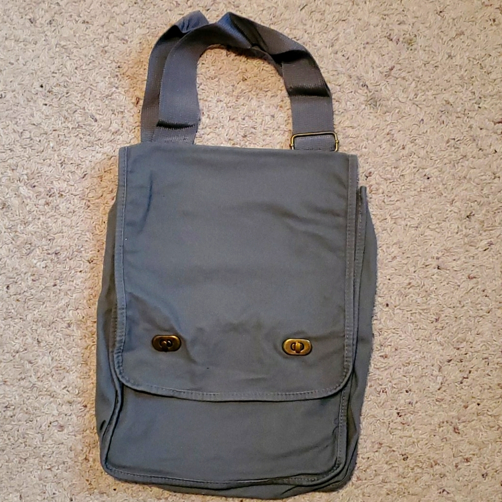 Brand New Gray Messenger Bag